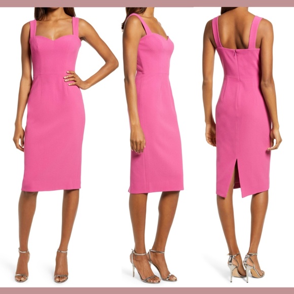 NEW Dress The‎ Population [ XXL ] Nicole Sweetheart Cocktail Dress Pink - Picture 1 of 14